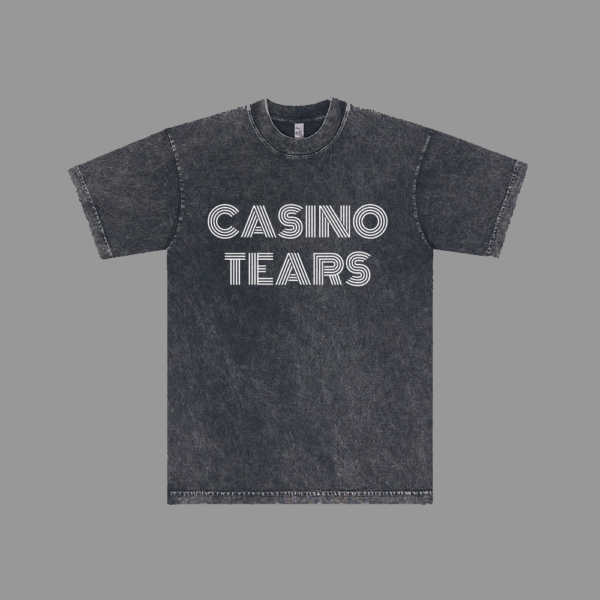 Casino Tears Vintage Gray, Crew Neck T-Shirt - Image 2