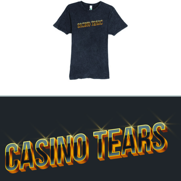 Limited Edition - Casino Tears T-Shirt - Crewneck Tee, Vintage Black - Image 2